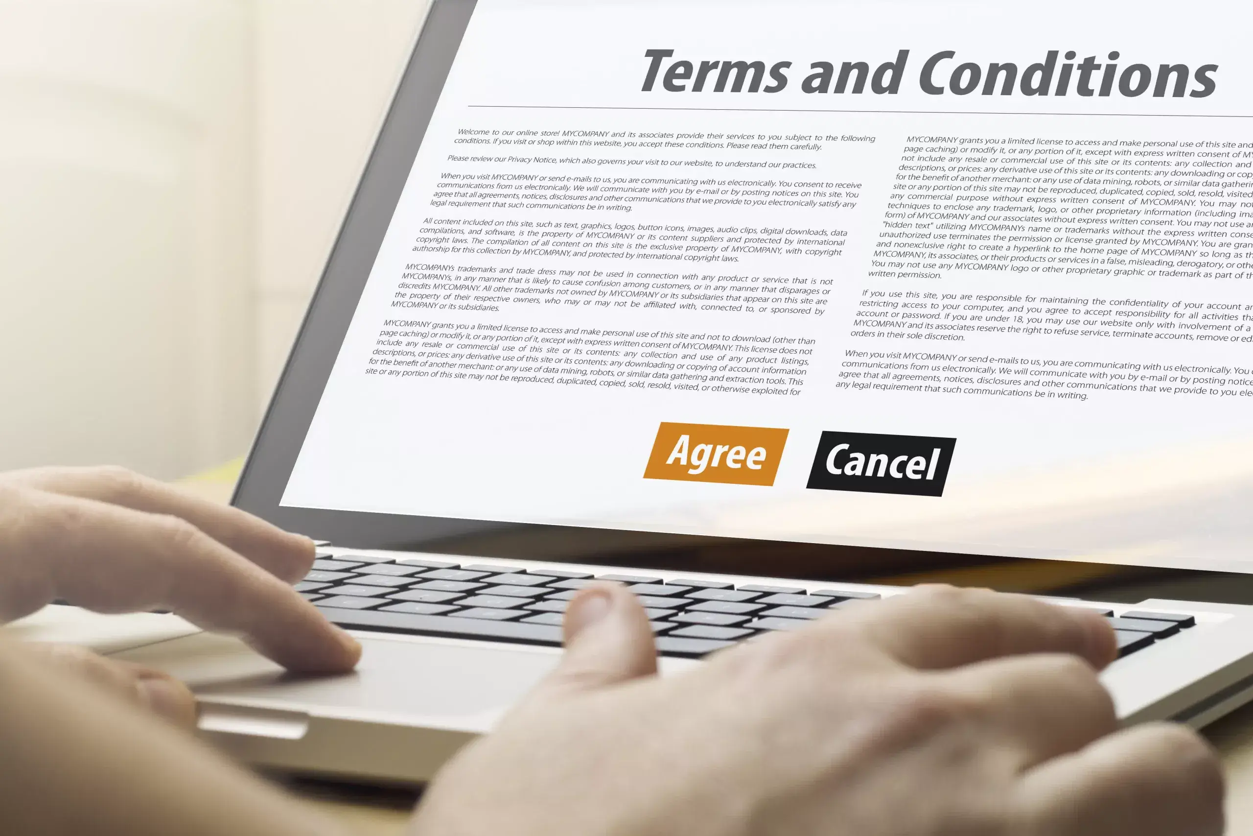terms and conditions